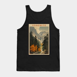 Yosemite National Park Vintage Travel Poster Tank Top